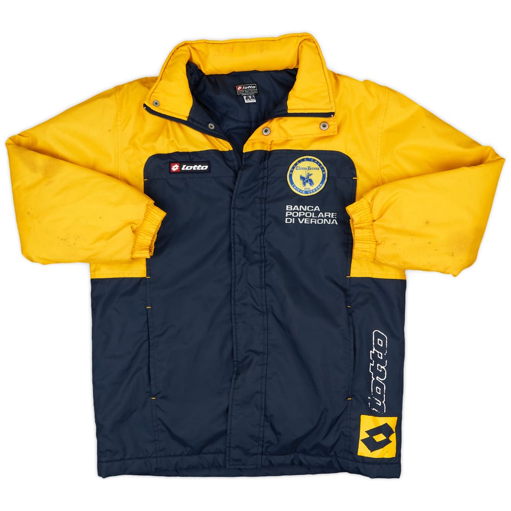 2005-06 Chievo Verona Lotto Padded Hooded Bench Coat - 4/10 - (M.Boys)