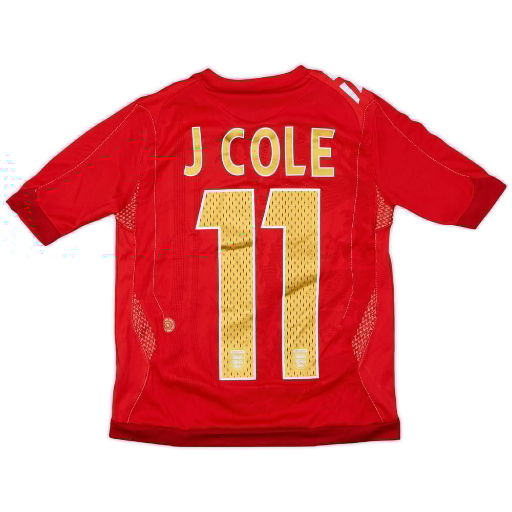 2006-08 England Away Shirt J.Cole #11 - 8/10 - (6-7 Years)