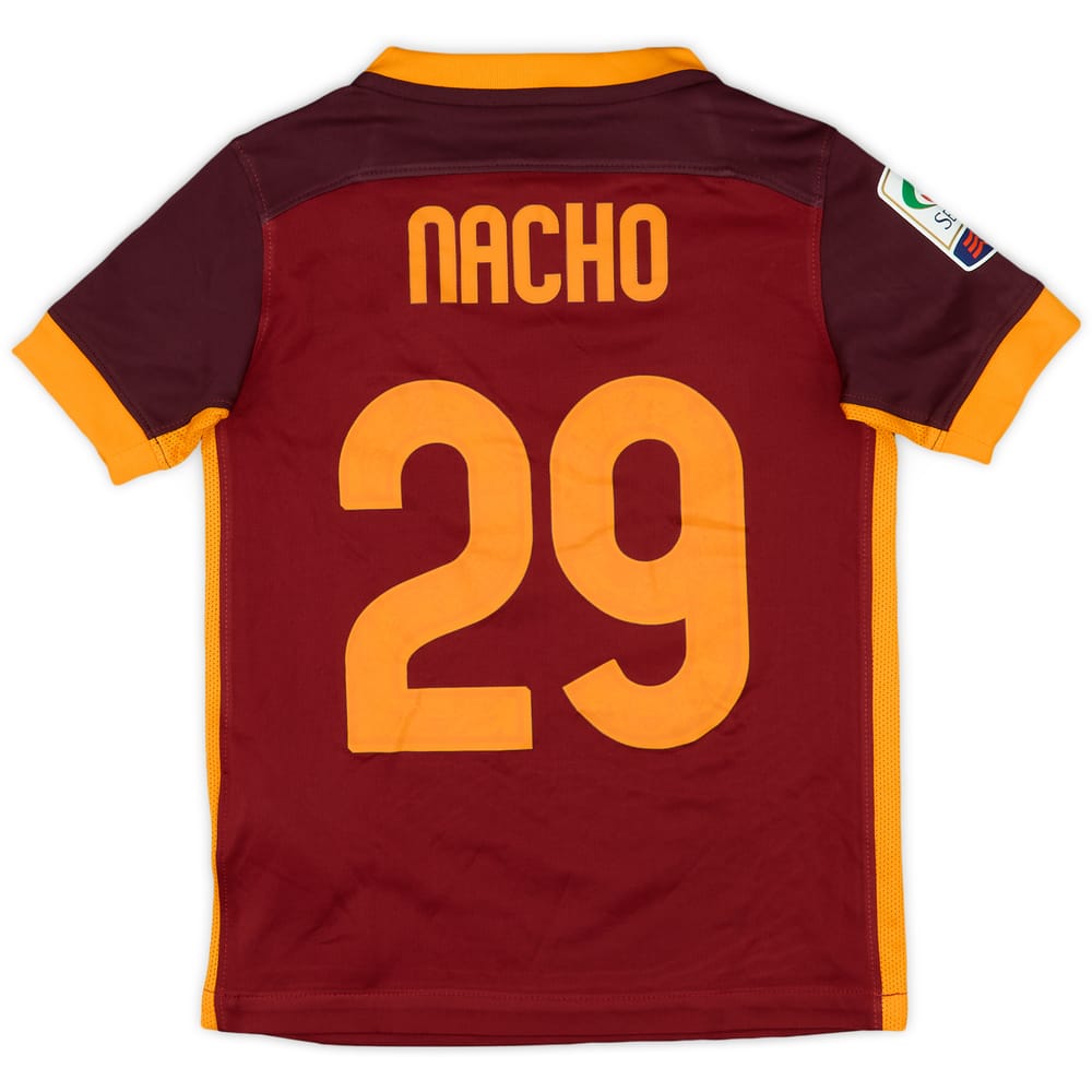 2015-16 Roma Home Shirt Nancho #29 - 9/10 - (S.Boys)