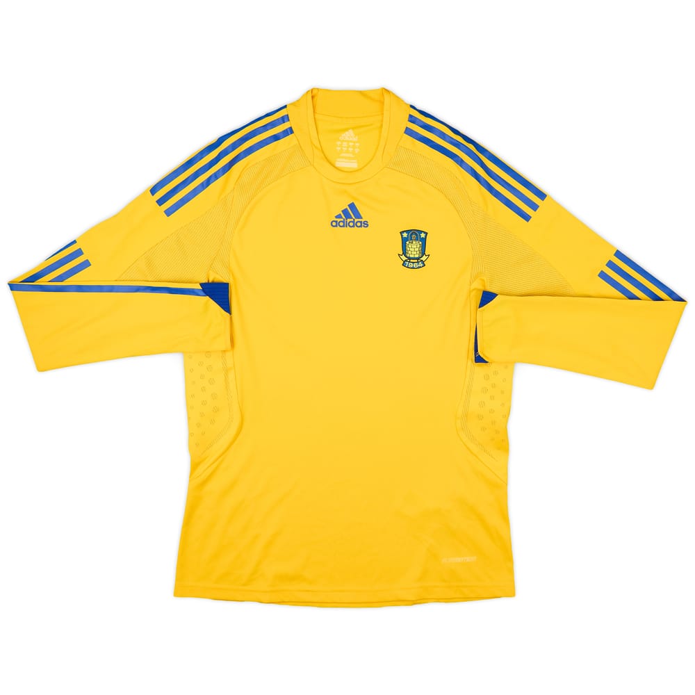 2008-09 Brondby Player Issue Home L/S Shirt - 8/10 - (S)