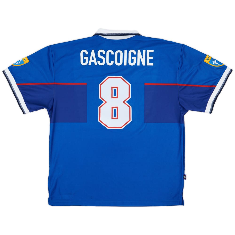 1997-98 Rangers Home Shirt Gascoigne #8 - 8/10 - (XXL)