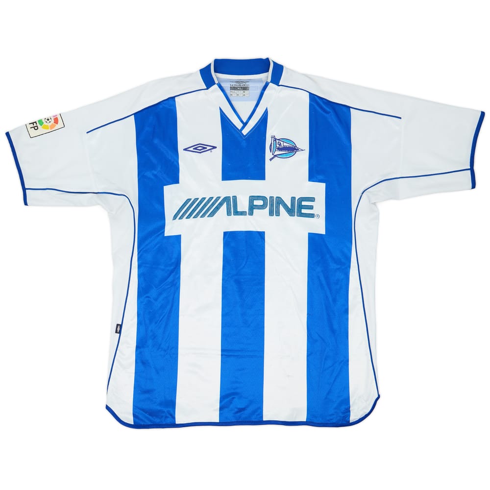 2002-03 Alaves Home Shirt - 7/10 - (XL)