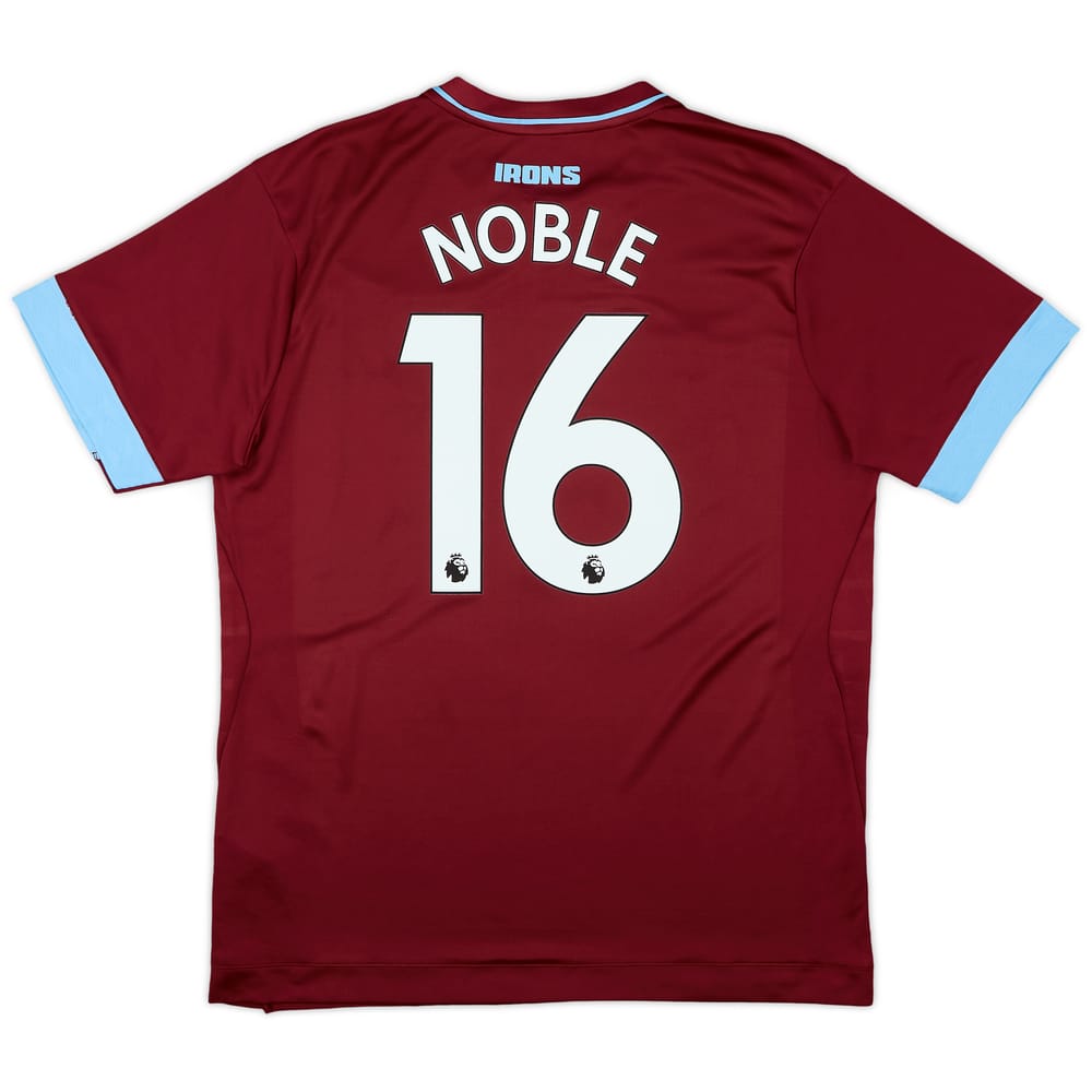 2018-19 West Ham Home Shirt Noble #16 - 6/10 - (XL)