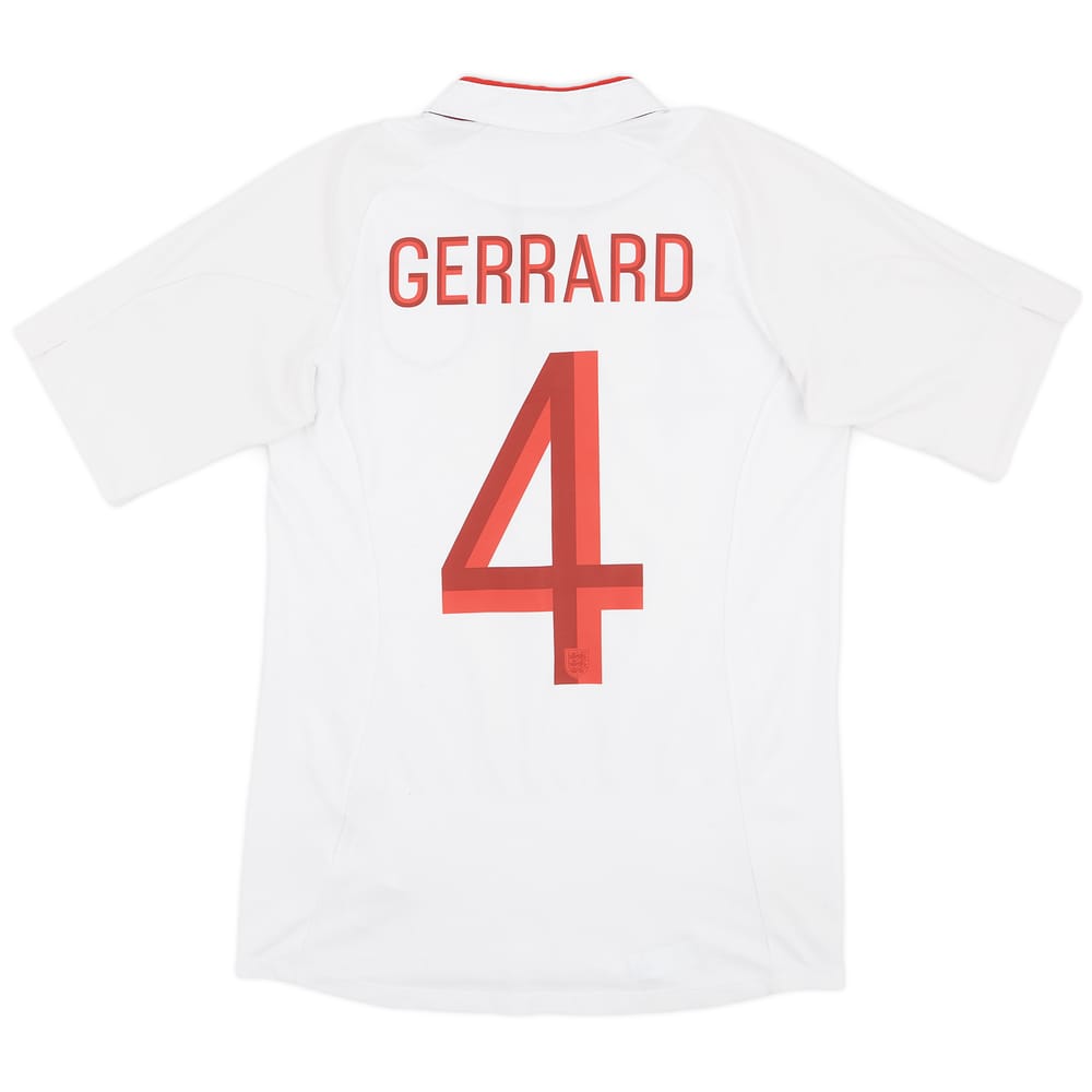 2012-13 England Home Shirt Gerrard #4 - 8/10 - (XS)