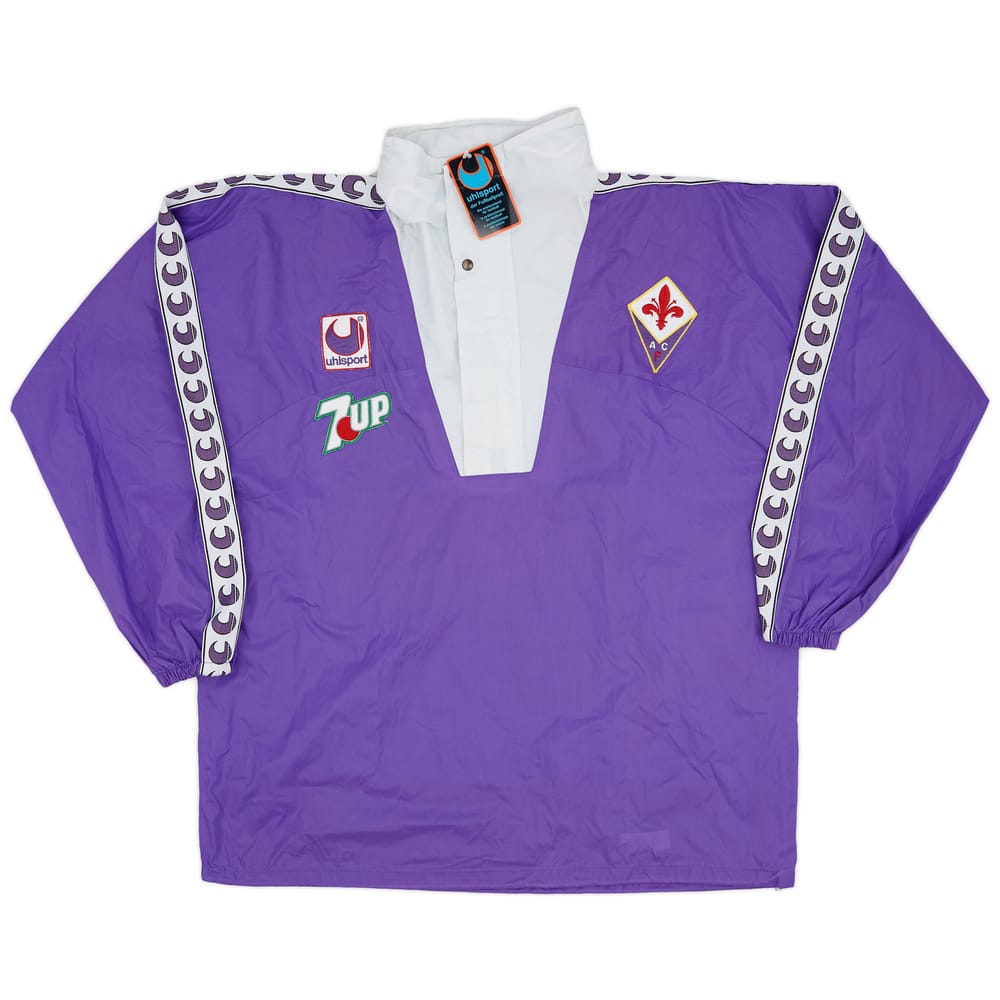 1993-94 Fiorentina Uhlsport 1/4 Zip Rain Jacket (L)