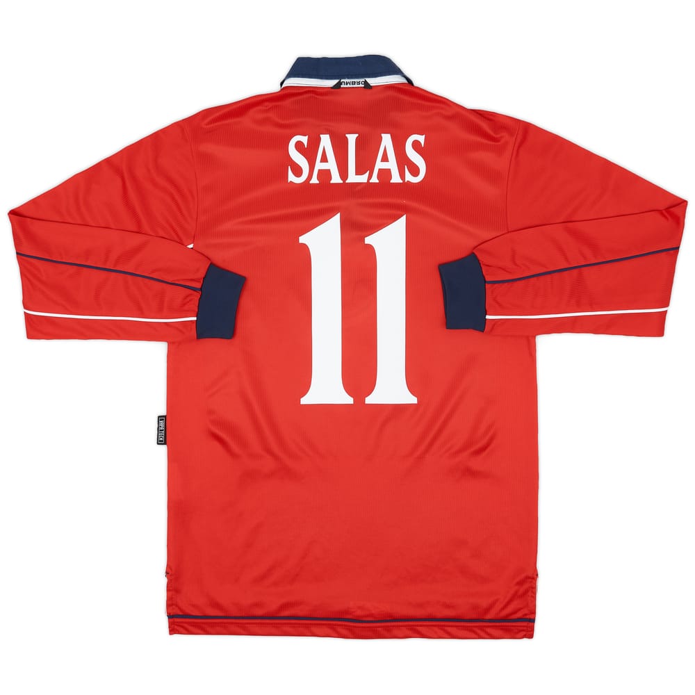 2000-01 Chile Home L/S Shirt Salas #11 - 8/10 - (S)