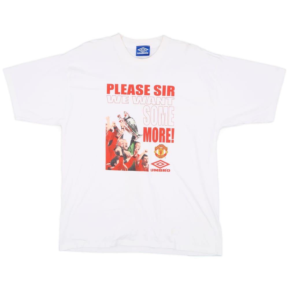 1998-99 Manchester United Umbro Cotton Tee - 8/10 - (XL)