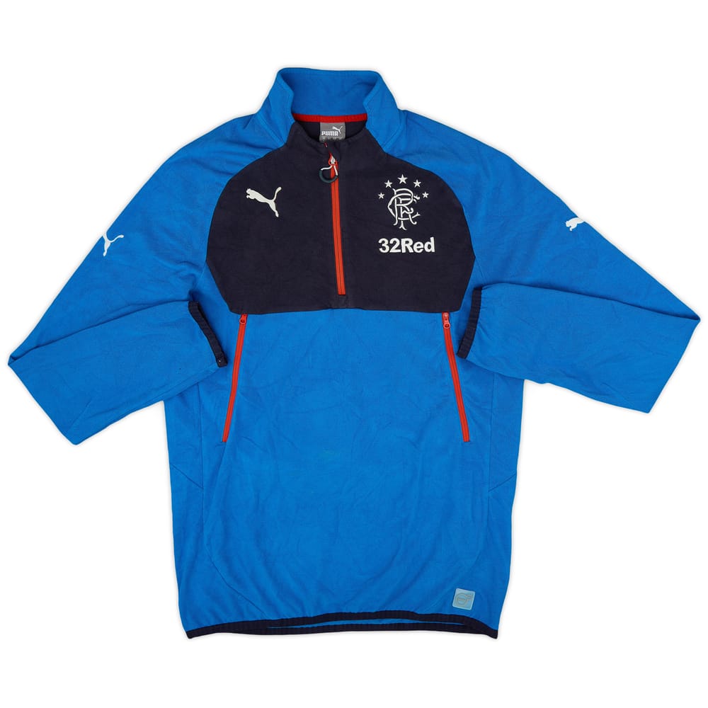 2015-16 Rangers Puma 1/4 Zip Fleece Top - 7/10 - (L)