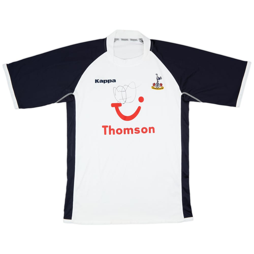 2005-06 Tottenham Signed Home Shirt - 8/10 - (L)