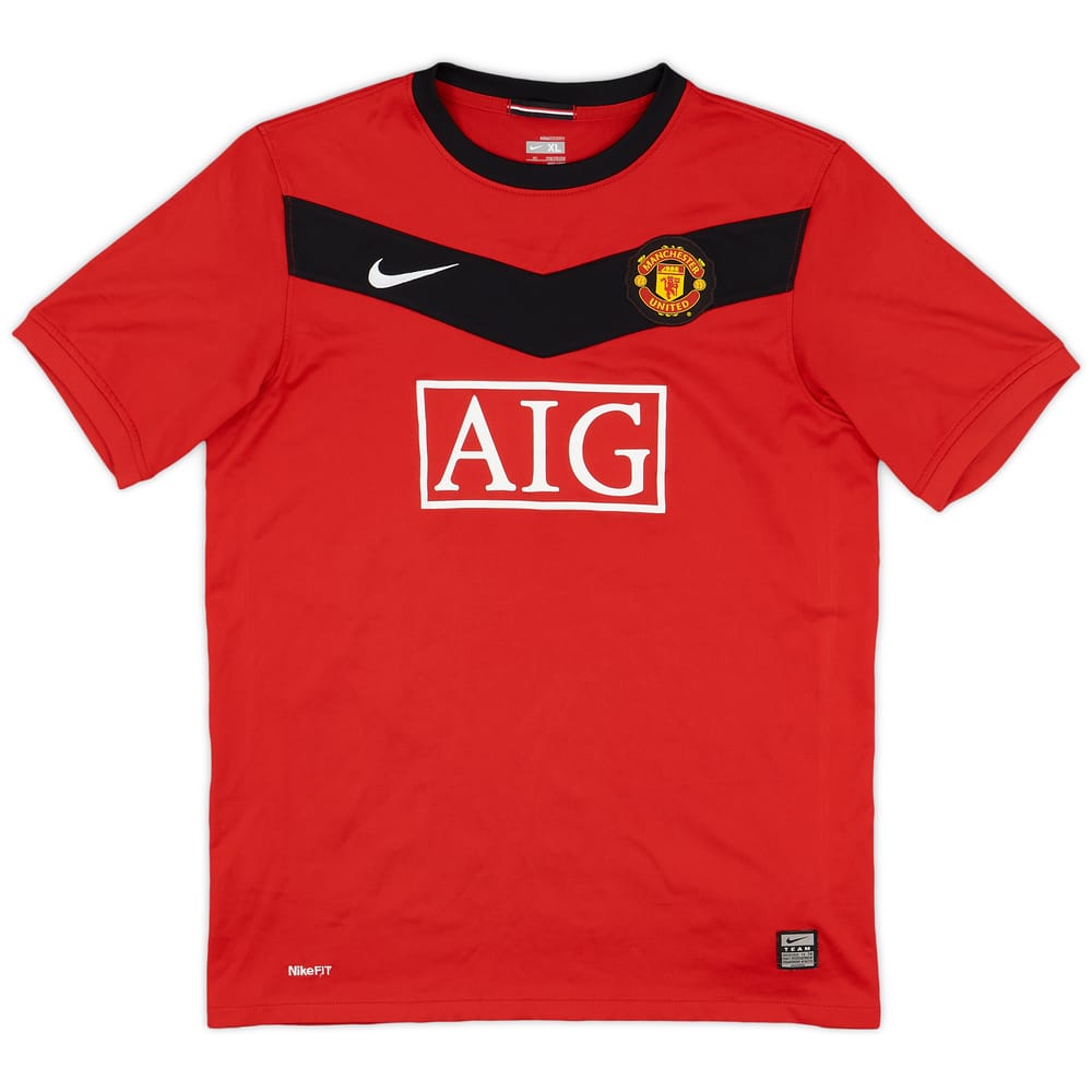 2009-10 Manchester United Home Shirt - 7/10 - (XL.Boys)