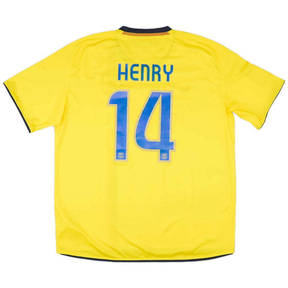 2008-10 Barcelona Away Shirt Henry #14 (XL)