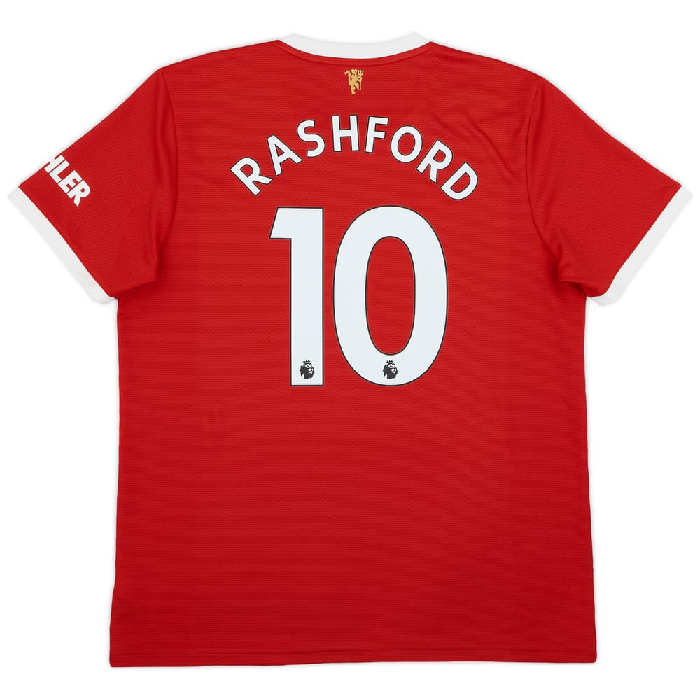 2021-22 Manchester United Home Shirt Rashford #10 - 10/10 - (XL)