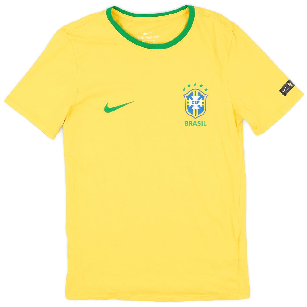 2018-19 Brazil Nike Cotton Tee - 8/10 - (S)