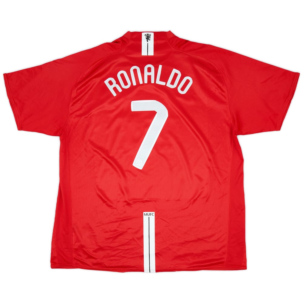 2007-09 Manchester United Home Shirt Ronaldo #7 - 9/10 - (3XL)