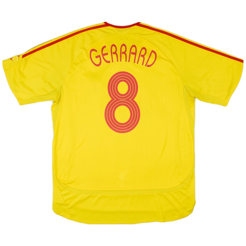 2006-07 Liverpool Away Shirt Gerrard #8 - 8/10 - (XL)