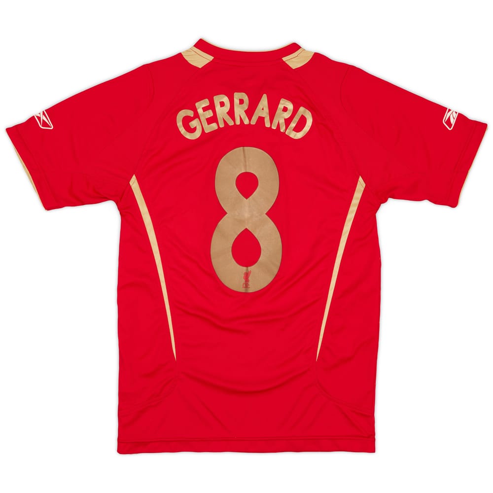 2005-06 Liverpool CL Home Shirt Gerrard #8 - 7/10 - (XS)
