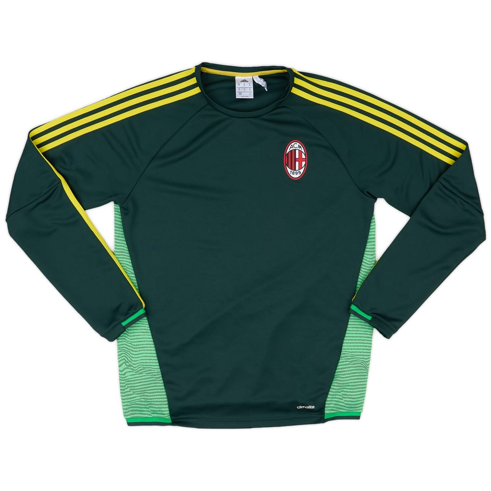 2015-16 AC Milan adidas Training L/S Shirt - 9/10 - (M)