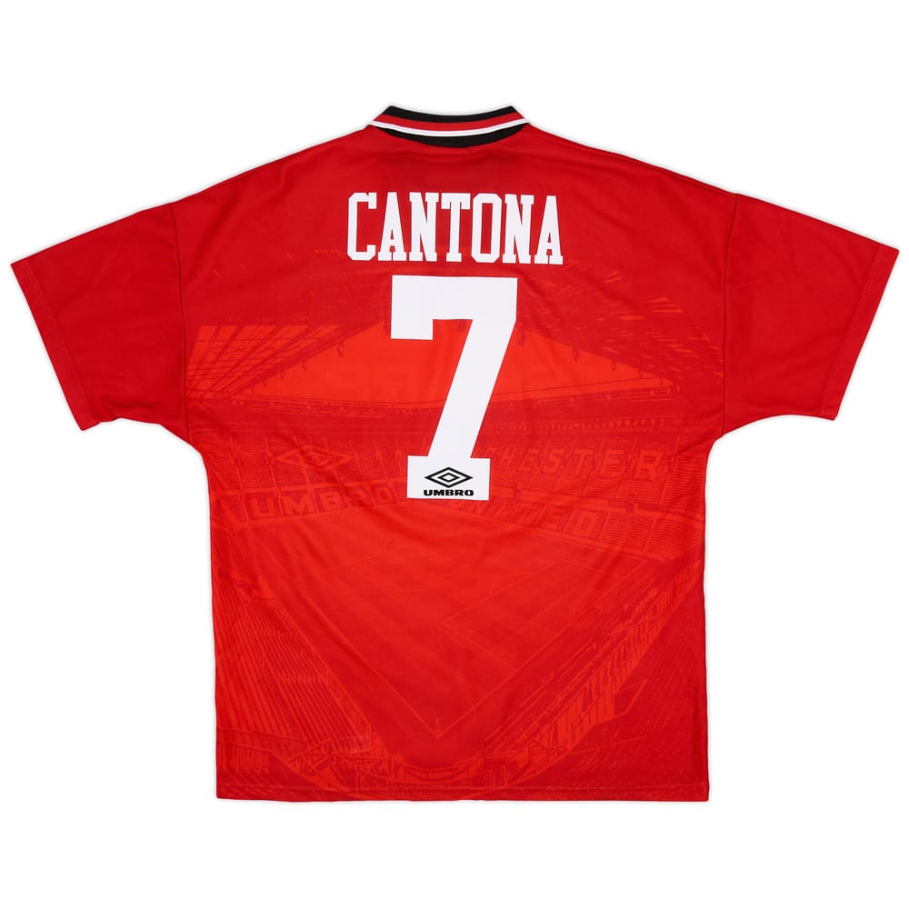 1994-96 Manchester United Home Shirt Cantona #7 - 9/10 - (L)