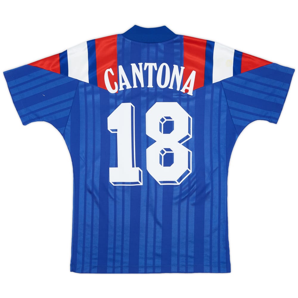 1992-94 France Home Shirt Cantona #18 - 8/10 - (S)