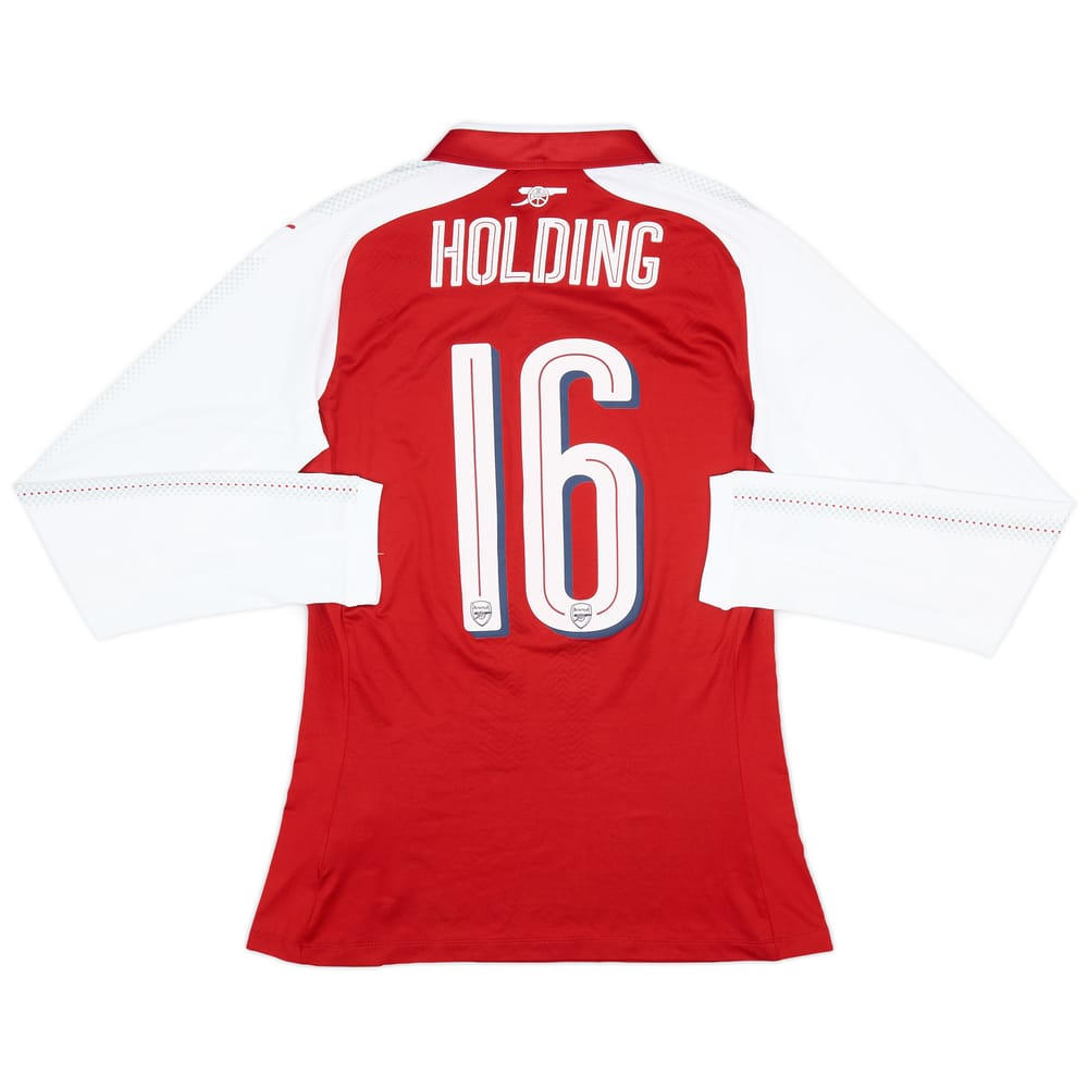 2018 Arsenal Match Issue Carabao Cup Final Home Shirt Holding #16