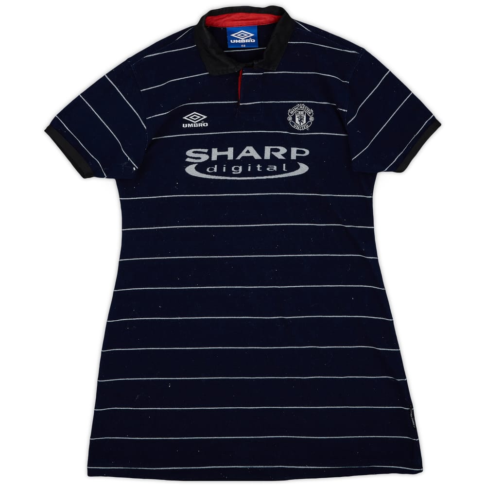 1999-00 Manchester United Away Dress Shirt - 8/10 - (Women's M)