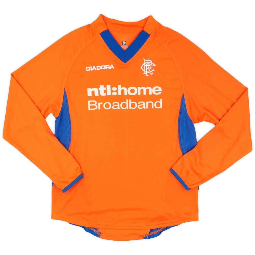 2002-03 Rangers Away L/S Shirt - 8/10 - (S)