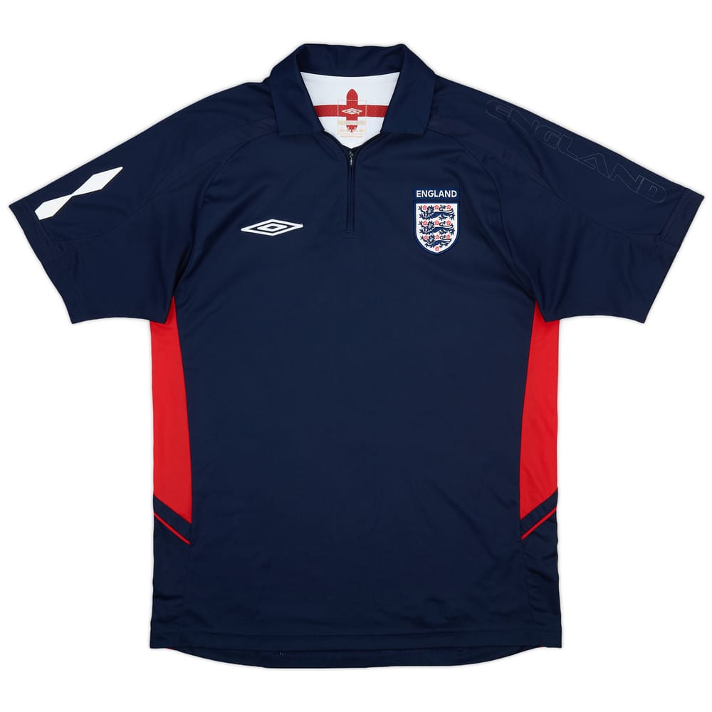 2007-08 England Umbro 1/4 Zip Training Polo - 7/10 - (M)
