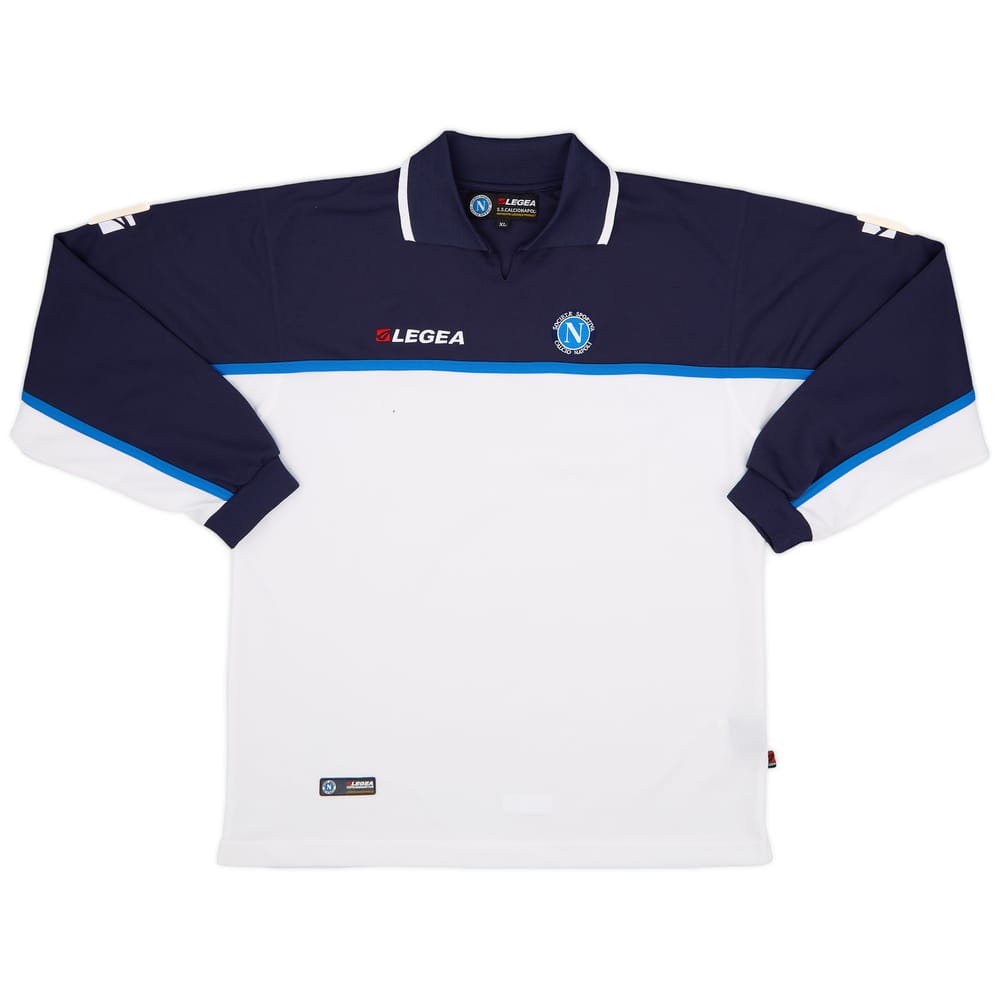2003-04 Napoli Legea Polo L/S Shirt - 8/10 - (XL)