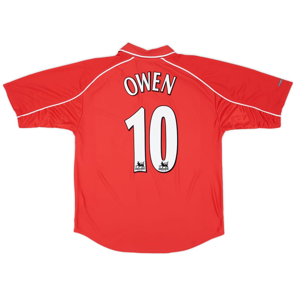 2000-02 Liverpool Home Shirt Owen #10 - 6/10 - (L)