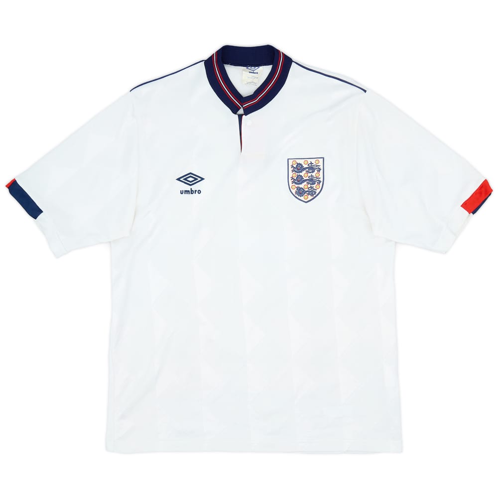 1987-90 England Home Shirt - 9/10 - (L)