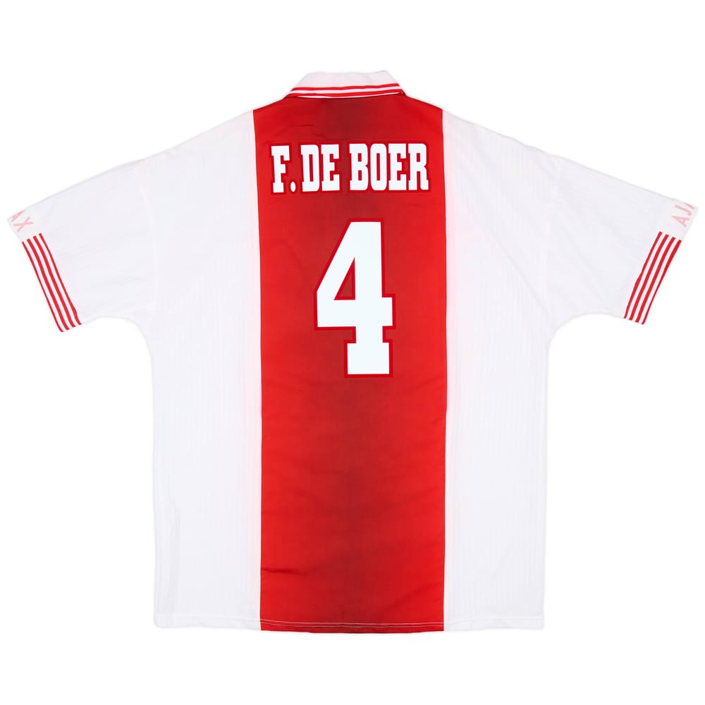 1997-98 Ajax Home Shirt F.De Boer #4 - 7/10 - (XL)
