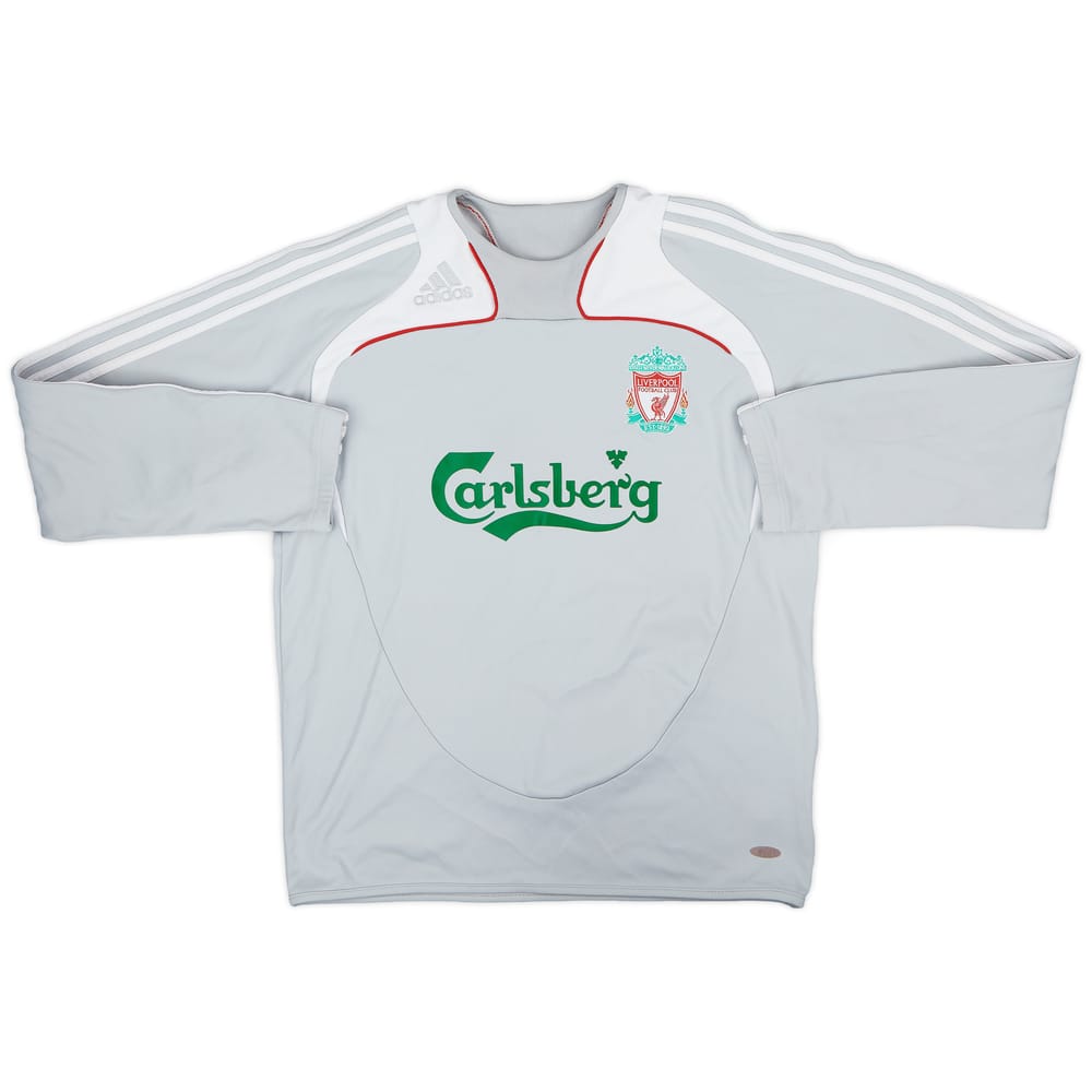 2008-09 Liverpool adidas Sweat Top - 8/10 - (M)