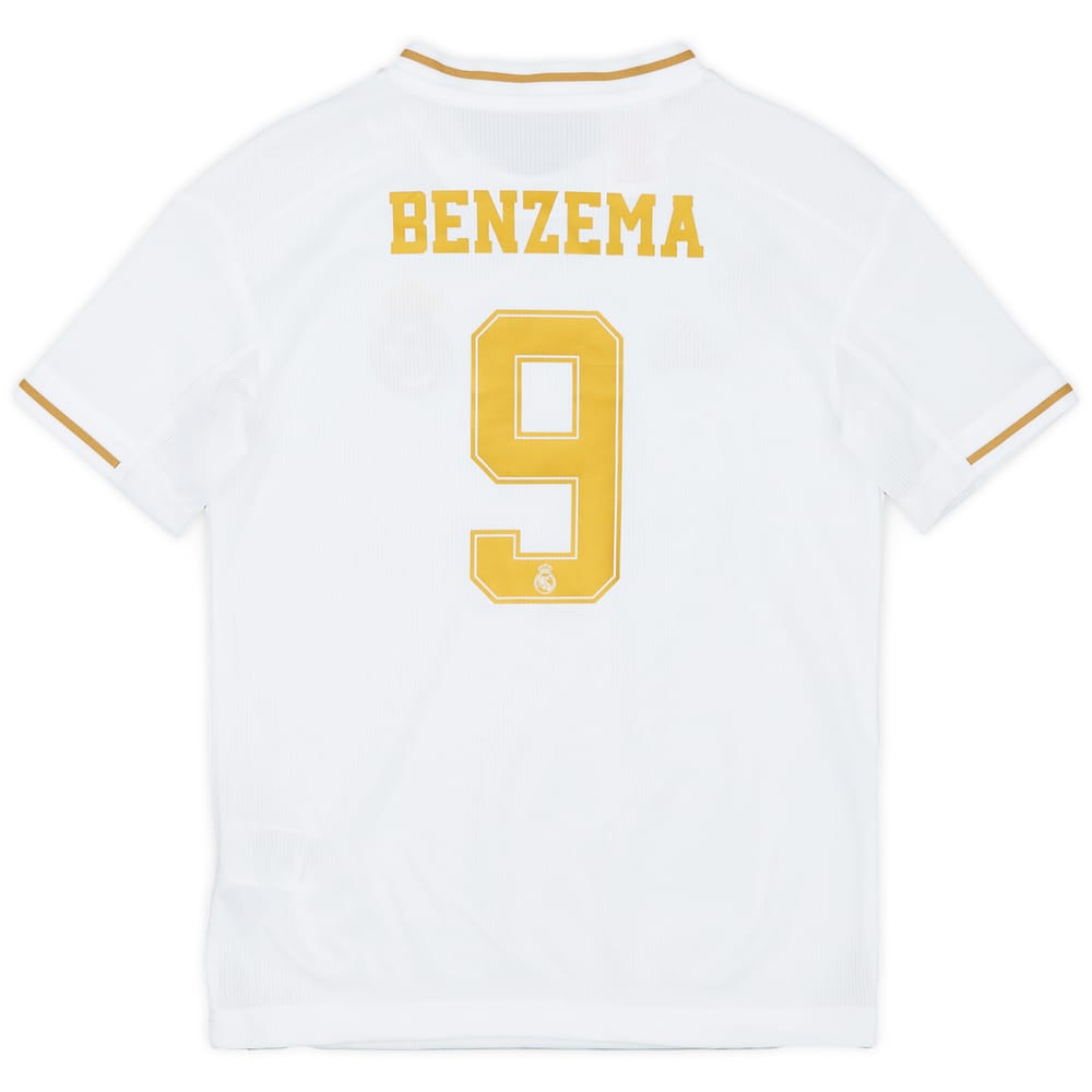 2019-20 Real Madrid Home Shirt Benzema #9 - 9/10 - (S.Boys)