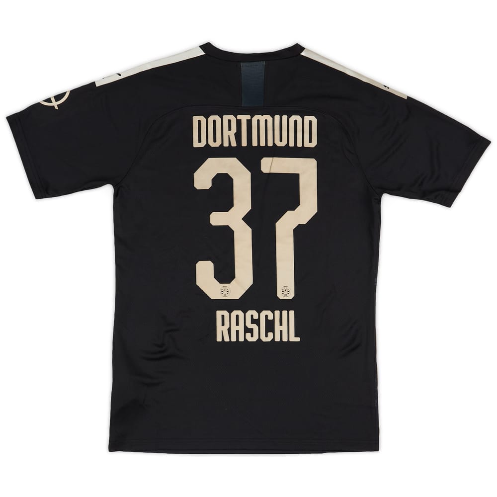 2019-20 Borussia Dortmund Player Issue Away Shirt Raschl #37