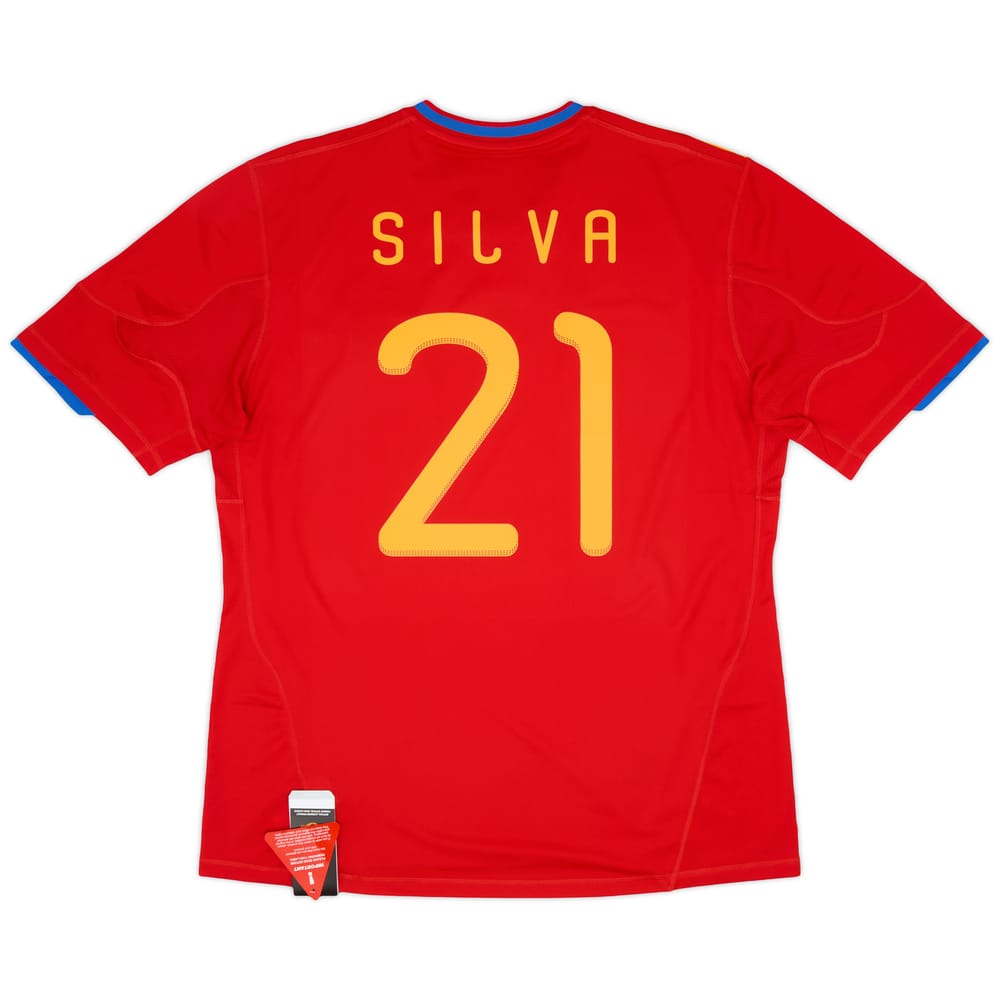2009-10 Spain Home Shirt Silva #21 (XL)
