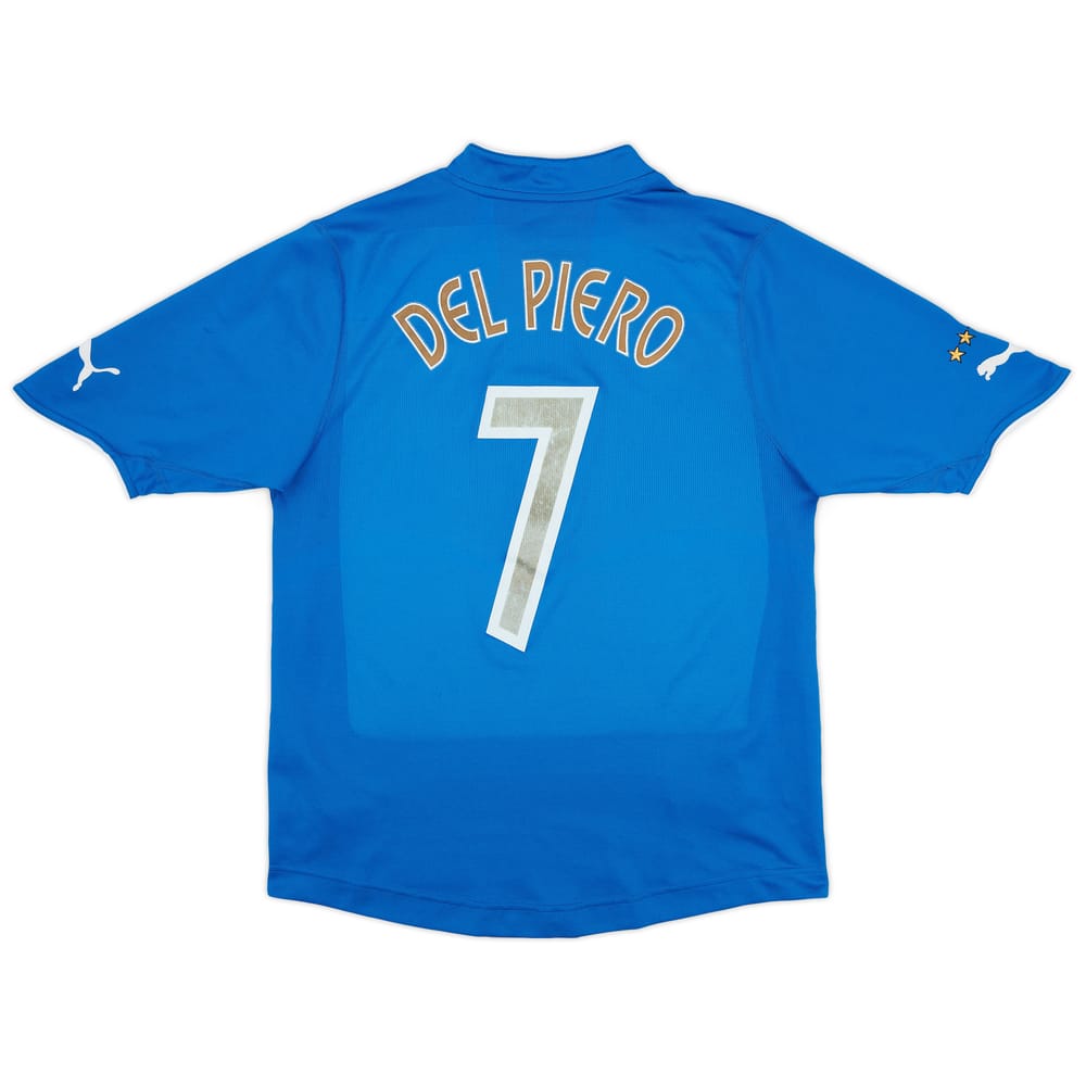 2003-04 Italy Home Shirt Del Piero #7 - 6/10 - (M)