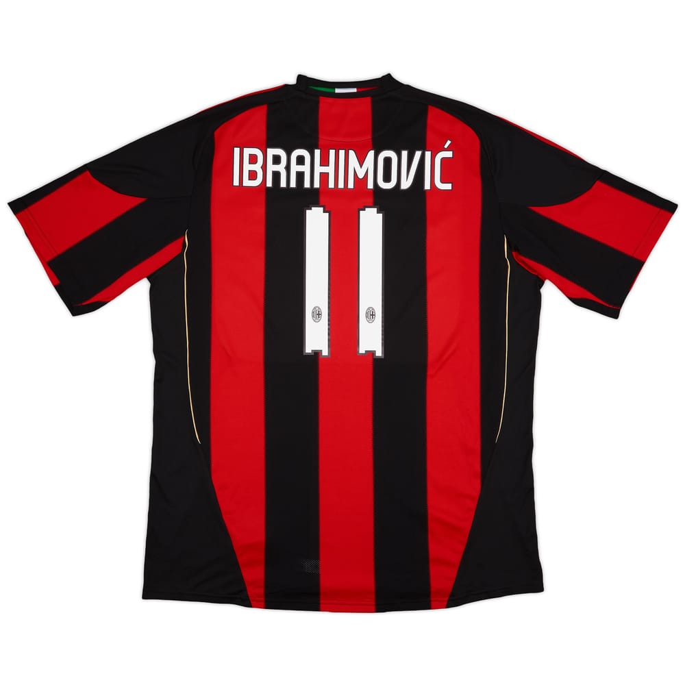 2010-11 AC Milan Home Shirt Ibrahimovic #11 (XXL)