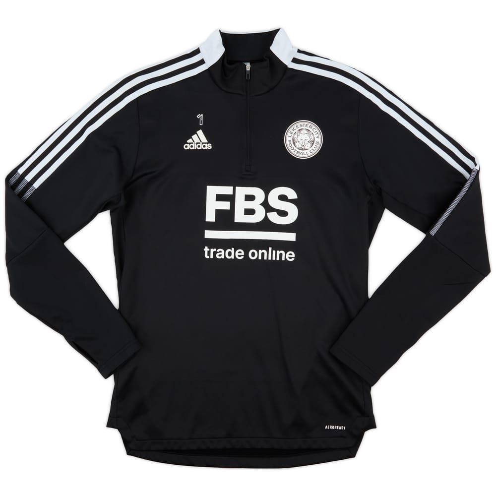2021-22 Leicester Player Issue 1/4 Zip Training Top - 7/10 - (L)
