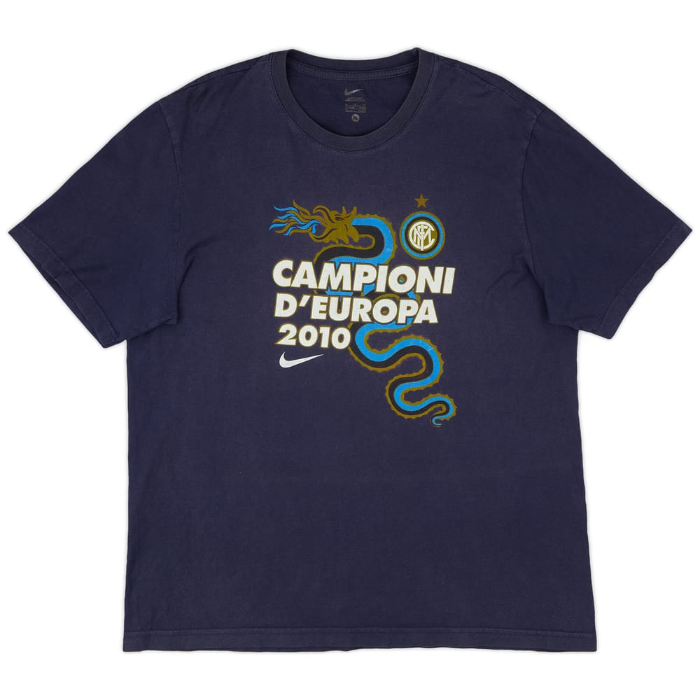 2010-11 Inter Milan 'Campioni D'Europa 2010' Nike Graphic Tee - 6/10 - (XL)