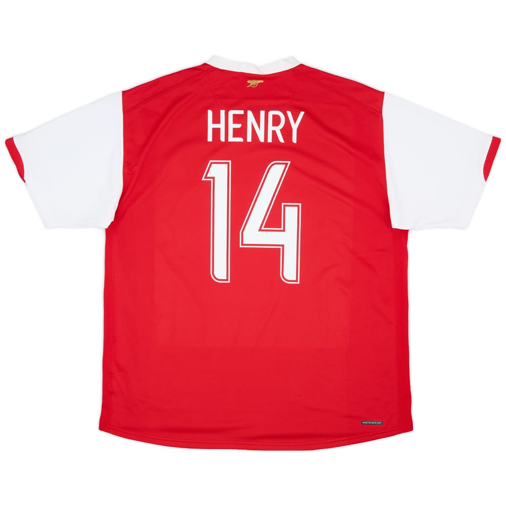 2006-08 Arsenal Home Shirt Henry #14 - 8/10 - (XL)
