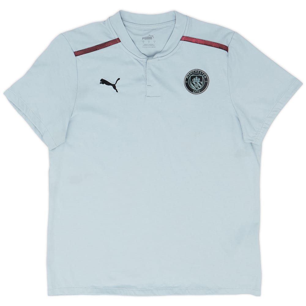 2021-22 Manchester City Puma Polo Shirt - 9/10 - (Women's L)