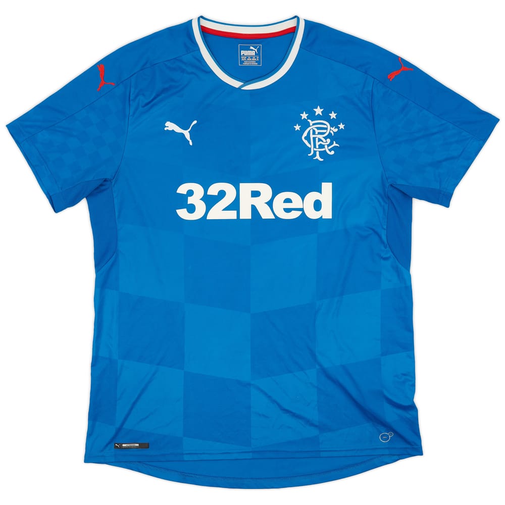 2016-18 Rangers Home Shirt - 8/10 - (XL)