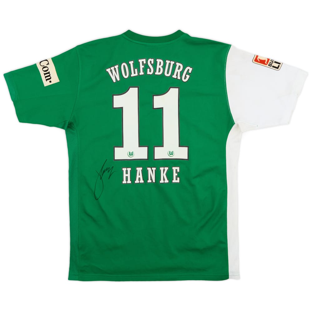 2006-07 Wolfsburg Signed Home Shirt Hanke #11 - 5/10 - (XL.Boys)
