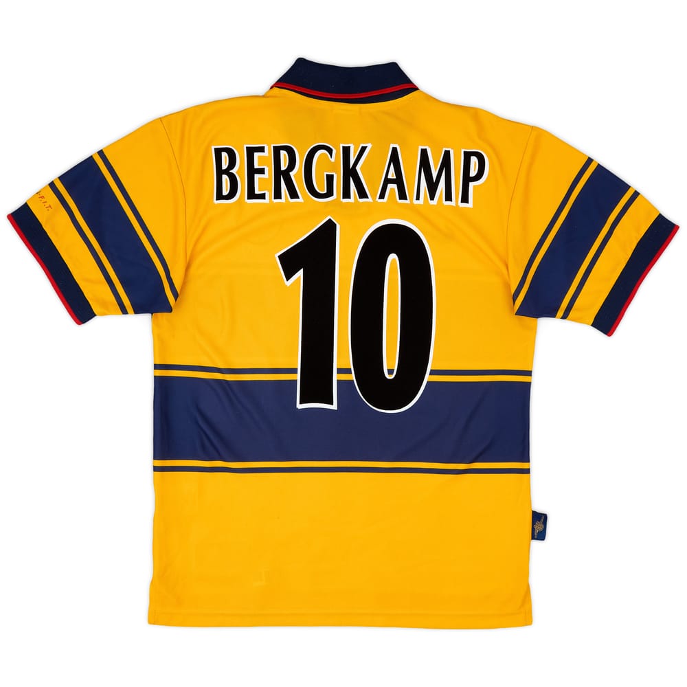 1997-99 Arsenal Away Shirt Bergkamp #10 - 8/10 - (S)