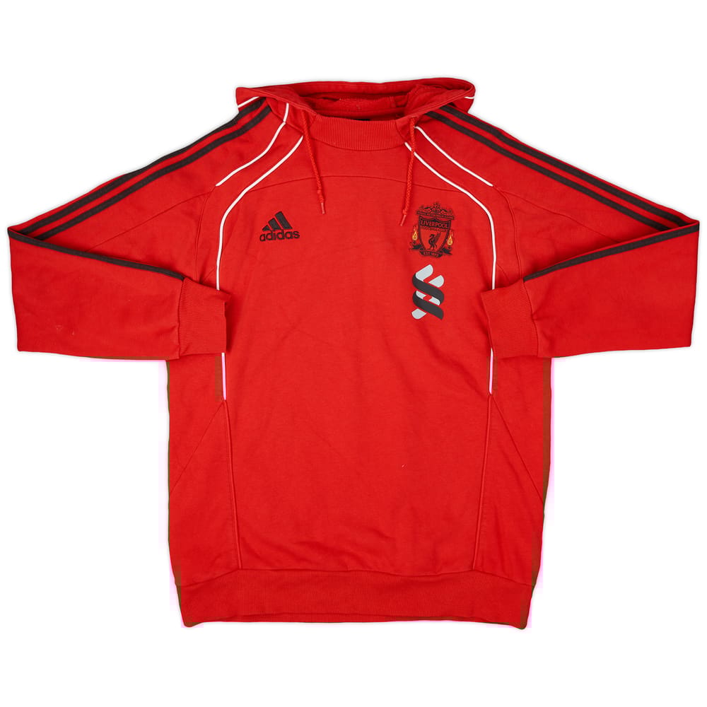 2010-11 Liverpool adidas Hooded Sweat Top - 7/10 - (L)