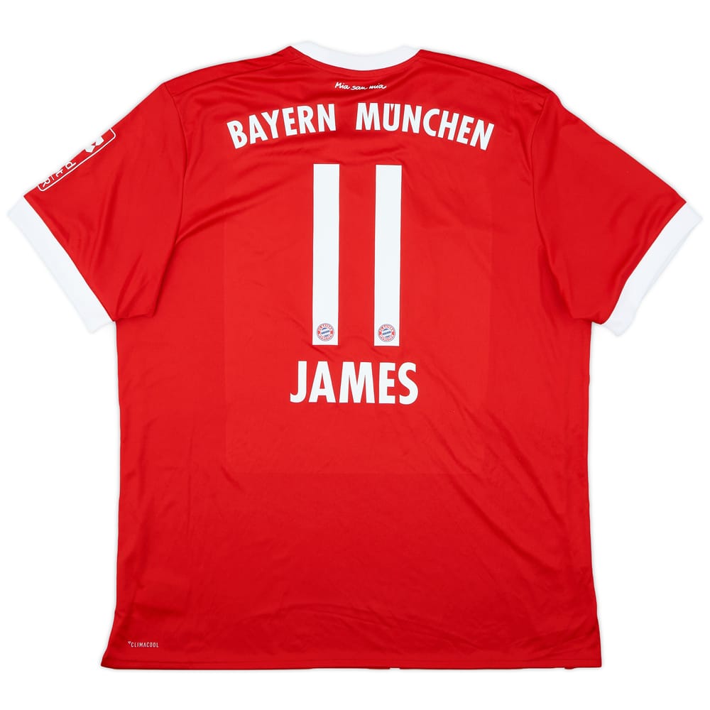 2017-18 Bayern Munich Home Shirt James #11 - 10/10 - (XL)
