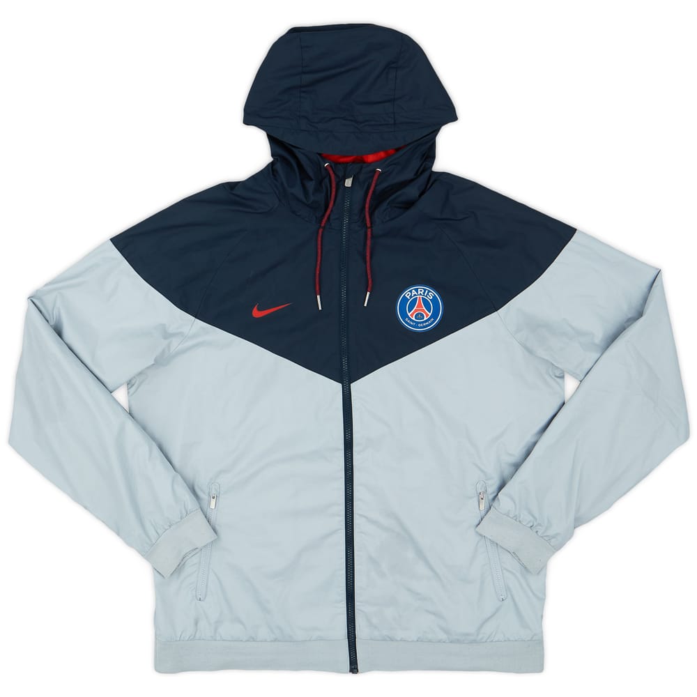 2017-18 Paris Saint-Germain Nike Hooded Rain Jacket - 8/10 - (L)