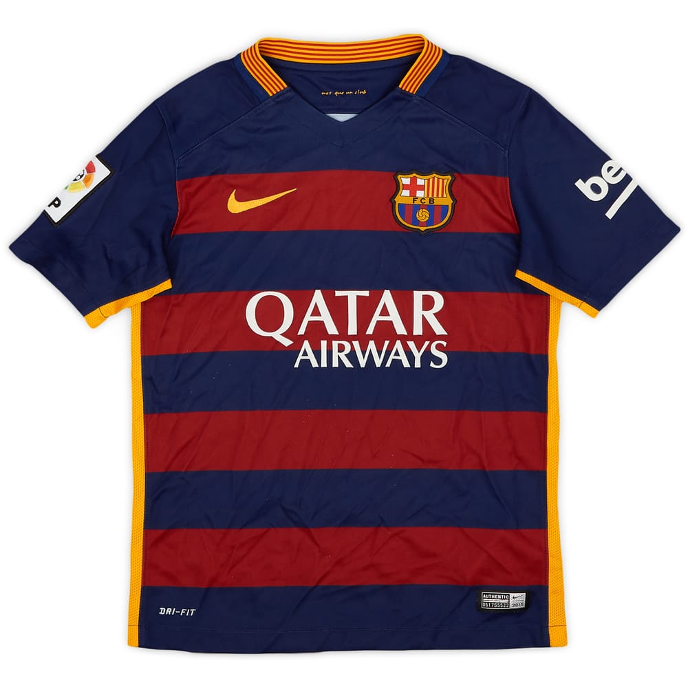 2015-16 Barcelona Home Shirt - 8/10 - (S.Boys)