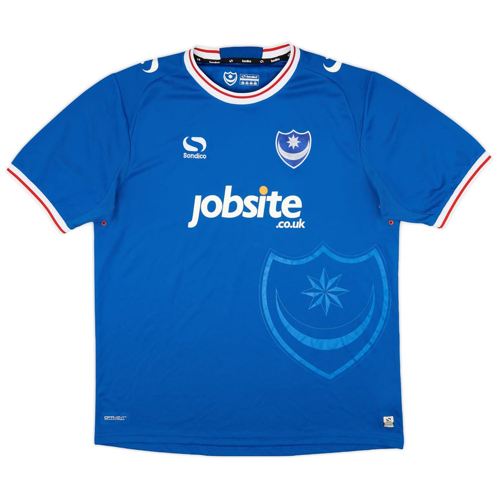 2017-18 Portsmouth Home Shirt - 8/10 - (XL)