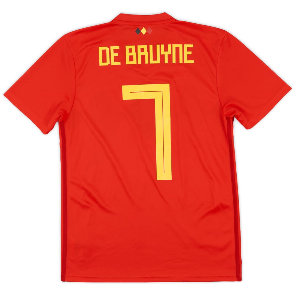 2018-19 Belgium Home Shirt De Bruyne #7 - 9/10 - (S)